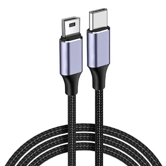 USB-C to Mini USB Data Cable (1m)